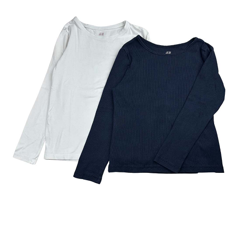 Lot de 2 tee-shirts manches longues, 4 ans