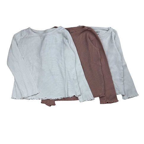 Lot de 3 tee-shirts manches longues, 4 ans