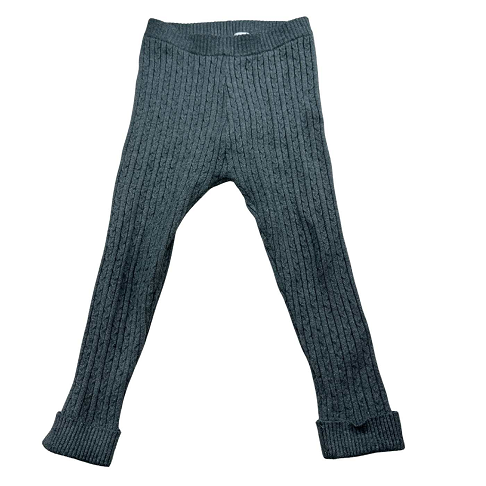 Legging côtelé, torsadé