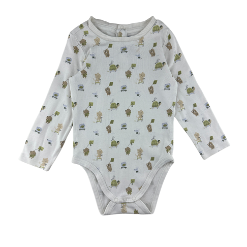 Body manches longues imprimé, 24 mois