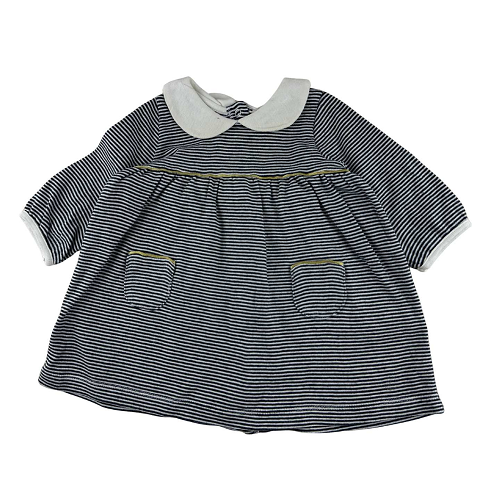 Robe rayée, 3 mois