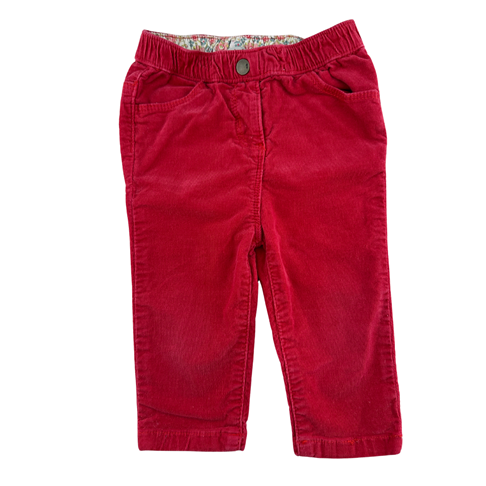 Pantalon velours rouge