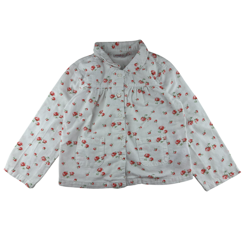 Chemise imprimée roses