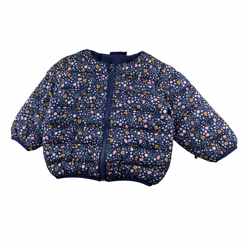 Doudoune imprimée sans col