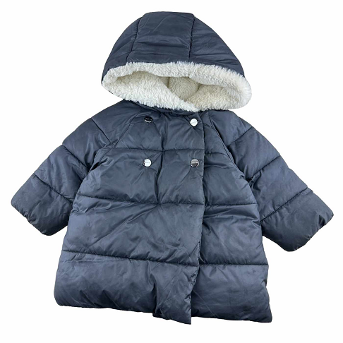 Doudoune satiné à capuche