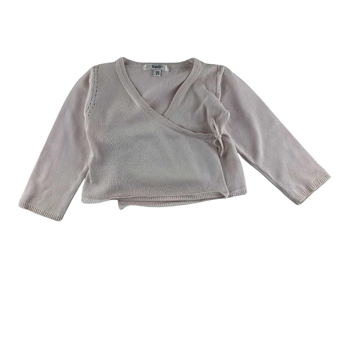 Cardigan cache cœur rose