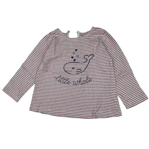 Tee-shirt manches longues rayé, 18 mois