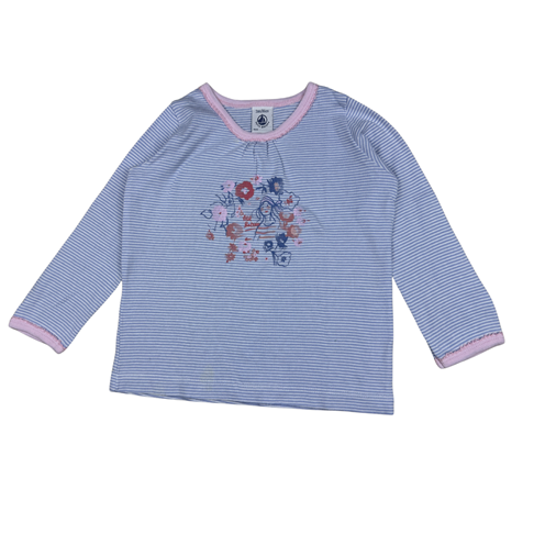 Tee shirt manches longues rayé