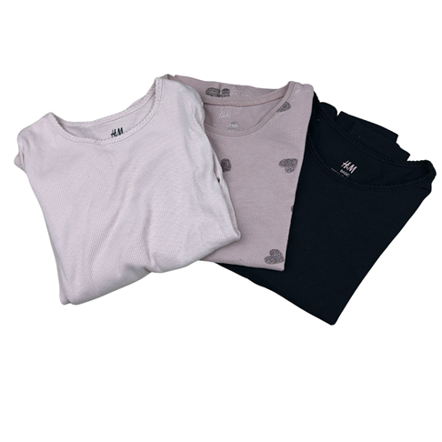 Lot de 3 tee-shirts, manches longues, 4-6 ans