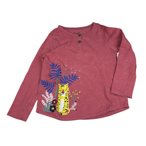 Tee-shirt manches longues, imprimé placé