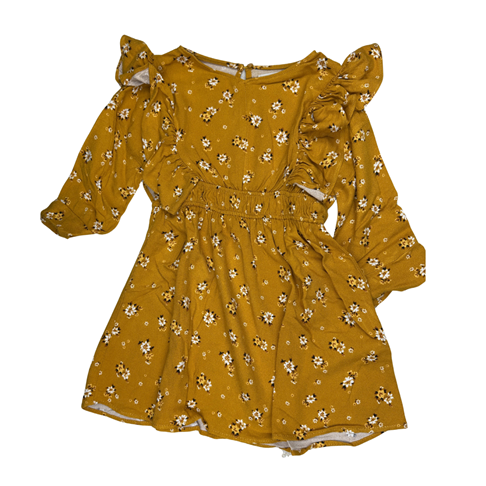 Robe imprimée, manches 3/4, 5 ans