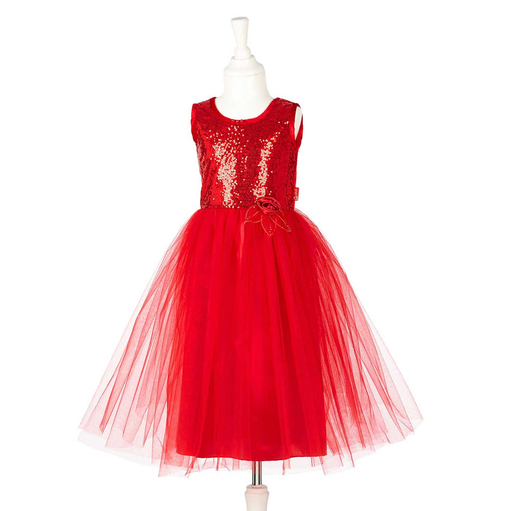 Souza - Robe cérémonie, rouge sequins - taille 3 ans