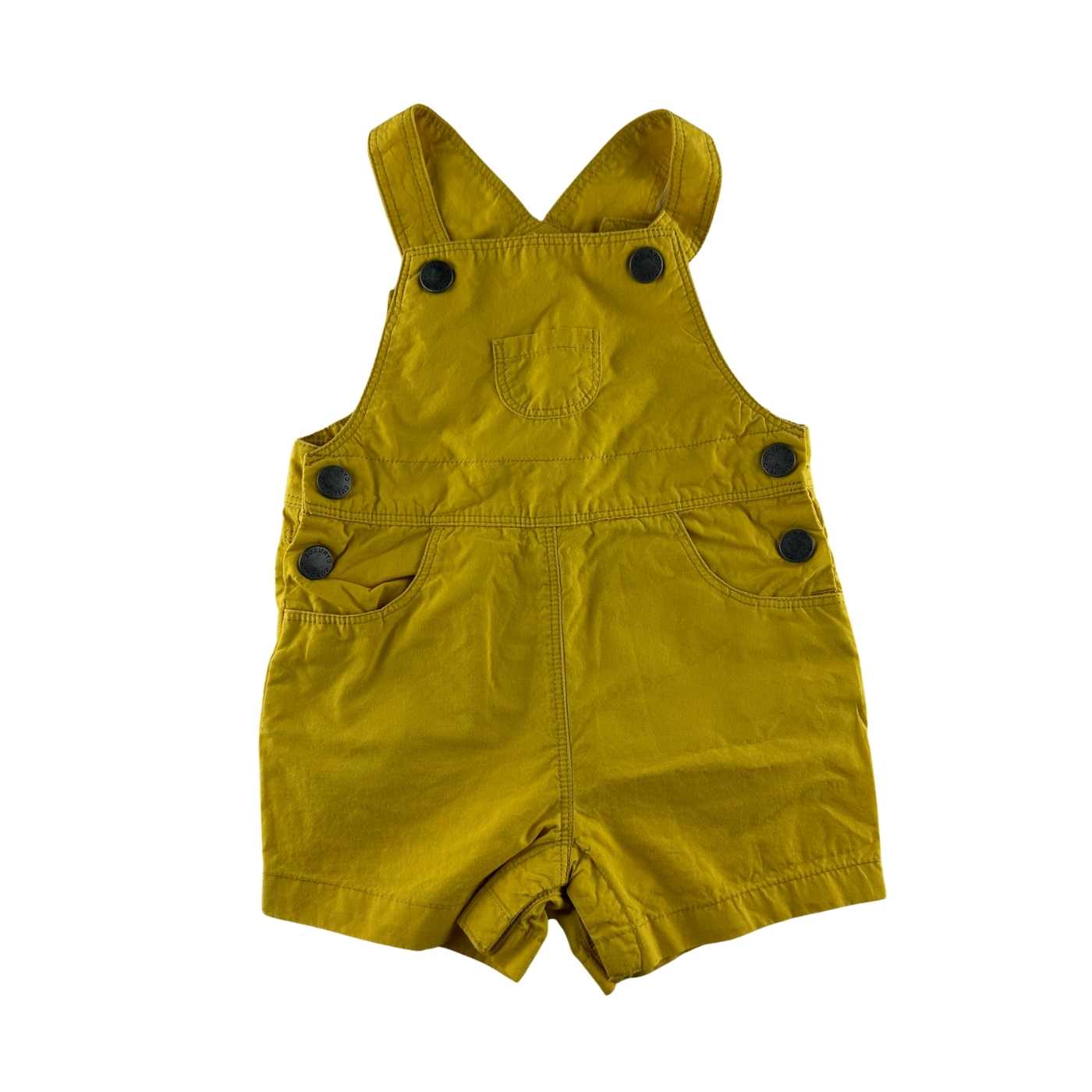 Cyrillus - Salopette short jaune - taille 6 mois - seconde main