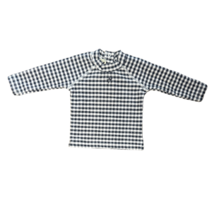 Tee-shirt anti-UV seconde main enfant vichy Tocoto Vintage chez Enbouclekids