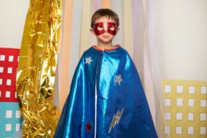 Déguisement super-héros, masque et cape