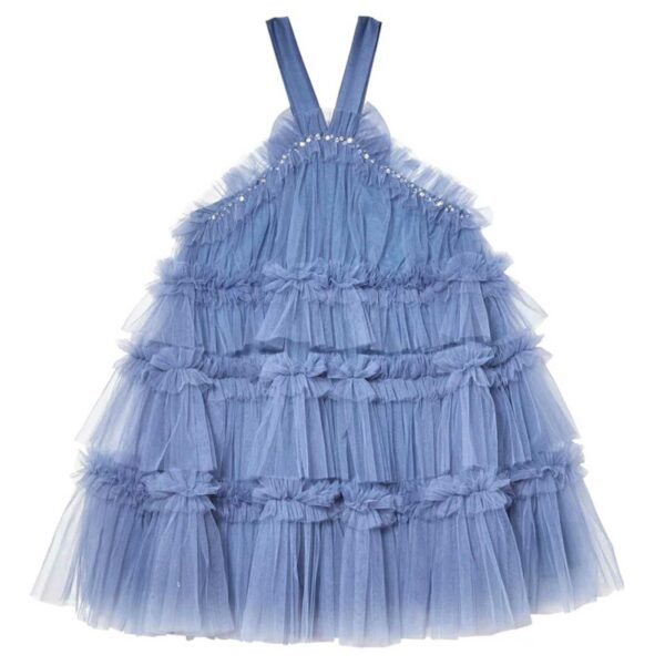 Robe tutu avec sequin bleue, pour un mariage ou séance photo