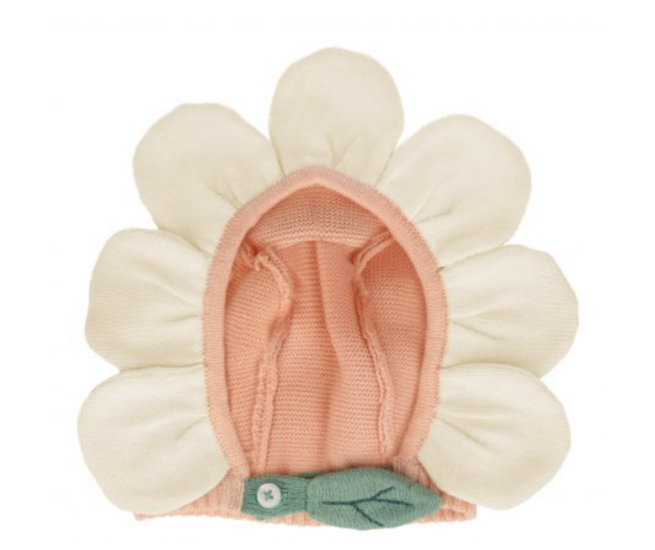 Bonnet et chaussons bébé peach daisy meri meri