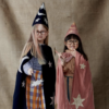 Costume enfant magicien marine velours Merimeri