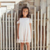Robe courte nude fille cérémonie à louer en-boucle