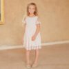 Robe courte nude fille cérémonie à louer en-boucle