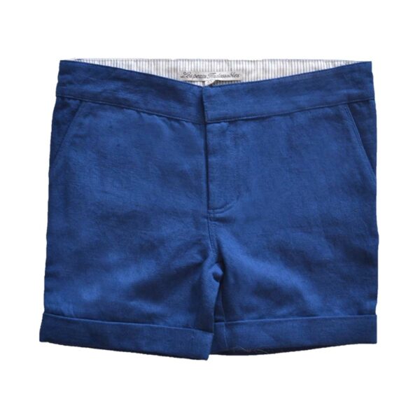 Short cérémonie garçon coloris marine Arsène en-boucle