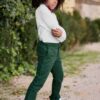 Pantalon-arsène-vert-sapin enfant cérémonie les petits inclassables et enbouclekids