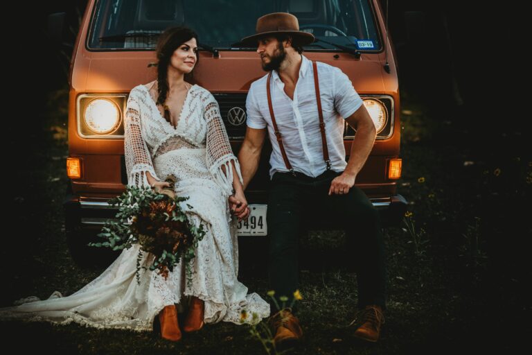 Tendance, mariage, 2024, photo, style, couple, univers, bohème