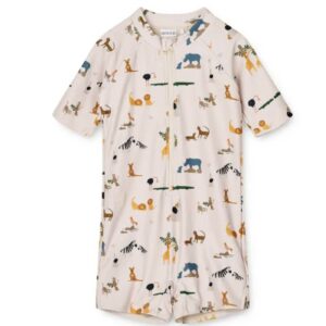 Combinaison-imprimés animaux de chez -liewood-antiUV-enbouclekids