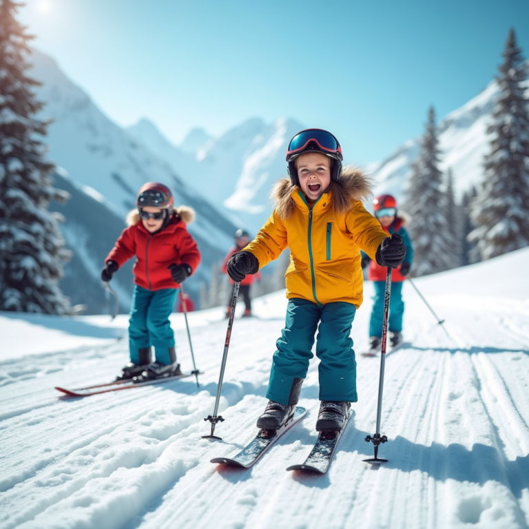 Vêtements de ski pour enfants à louer sans stress