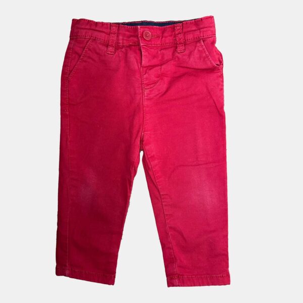 Pantalon rouge 9 mois tape l'œil