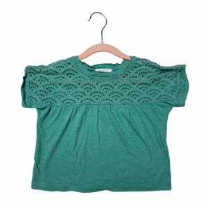 Tee-shirt broderie anglaise seconde main monoprix kids 3 ans