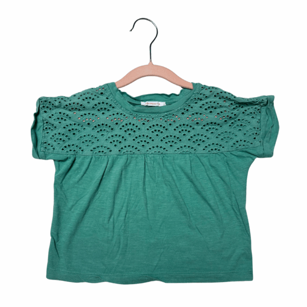 Tee-shirt broderie anglaise seconde main monoprix kids 3 ans