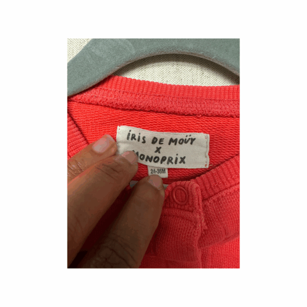 Gilet brodé iris de Mouy monoprix occasion 24 mois fille