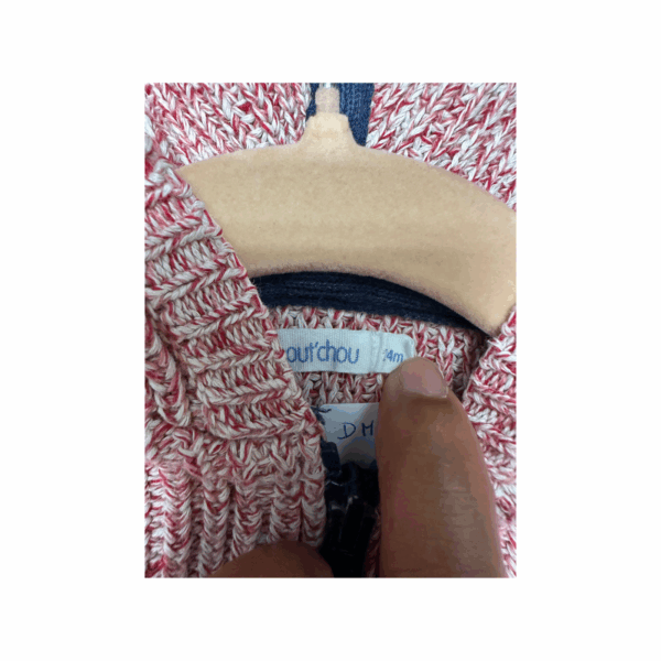 Gilet tricot zipé occasion enfant Bout'chou à capuche