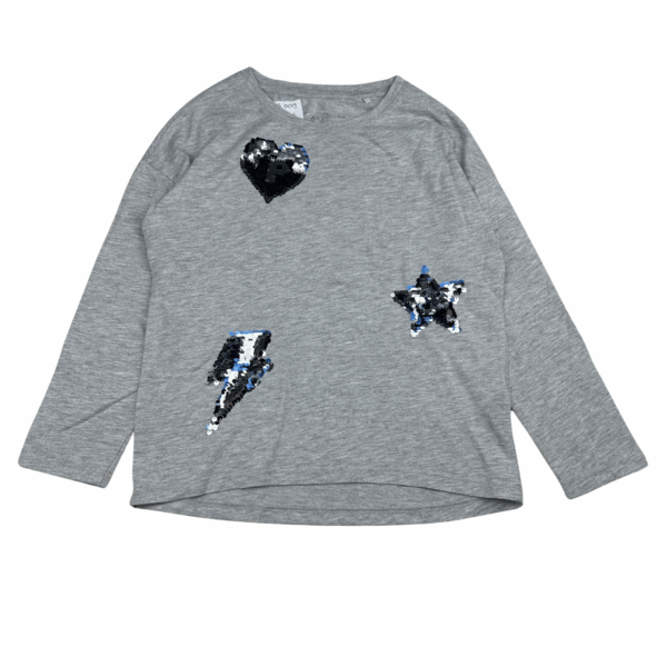 Tee-shirt gris manches longues Pepe Jeans 8 ans seconde main