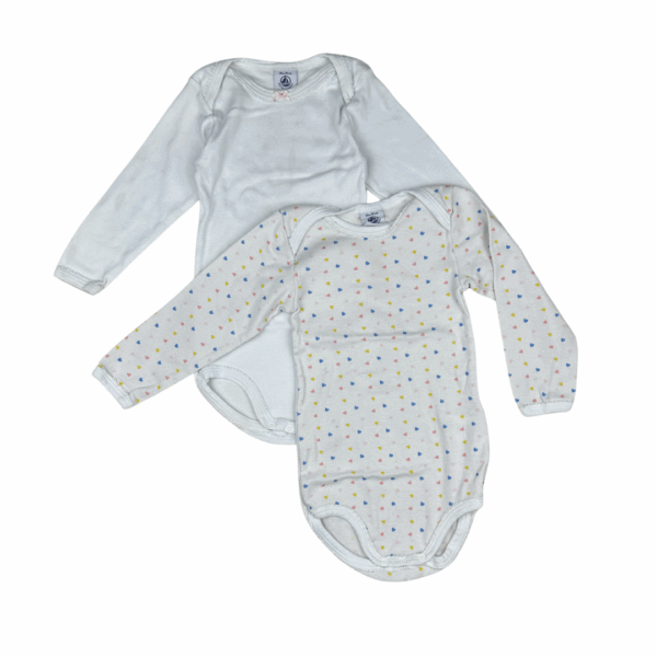 Lot bodies Petit Bateau 18 mois