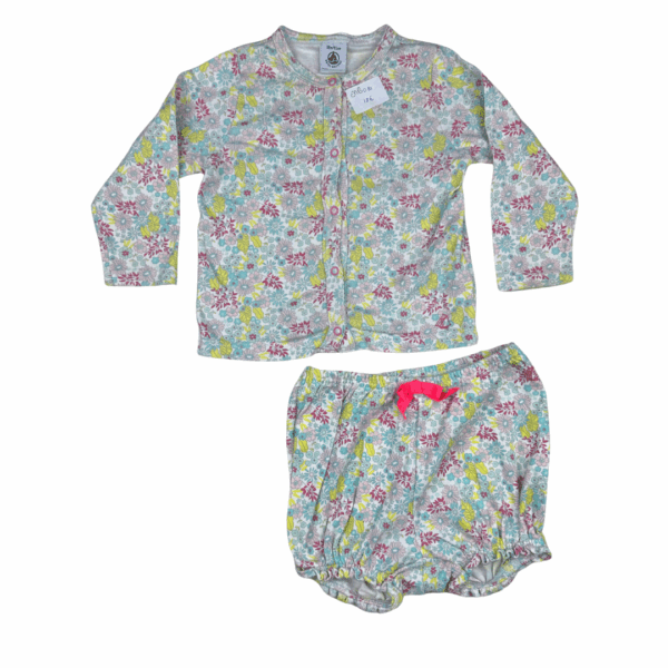 Ensemble cardigan et short Petit Bateau 18 mois seconde main