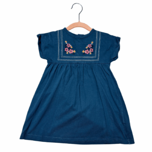 Robe bout'chou jersey de coton brodée occasion fille