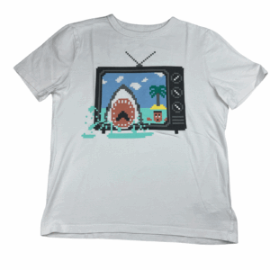 Tee-shirt manches courtes imprimé blanc Gap 8 ans seconde main