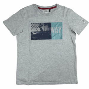 Tee-shirt gris imprimé Ikks 8 ans seconde main
