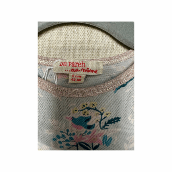 Robe courte bleu imprimée été du pareil au même occasion fille 2 ans