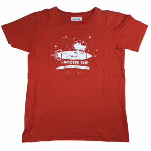 Tee-shirt orange manches courtes Lacoste 8 ans seconde main
