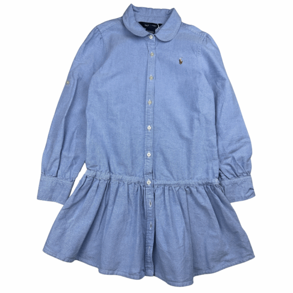 Robe bleue manches longues Ralph Lauren 6 ans seconde main