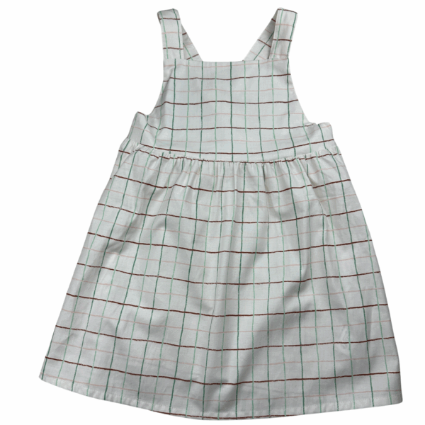 Robe crème imprimé carreaux Moulin Roty 36 mois seconde main